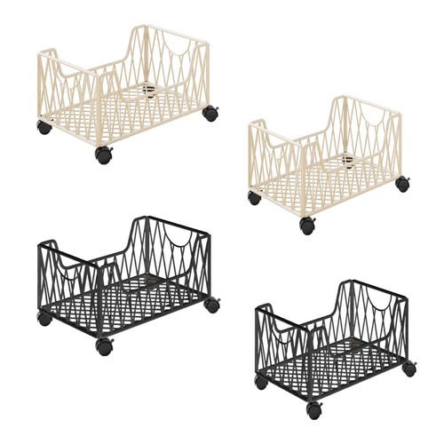 Iron under desk storage - under, cart