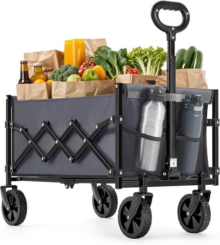 Songmics folding trolley 90l - folding, trolley,