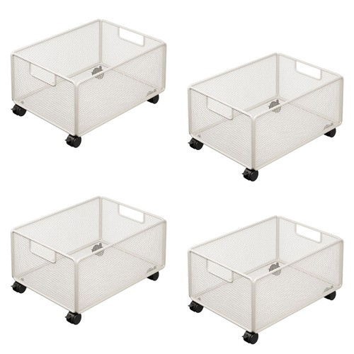 Mesh storage cart rolling - storage,