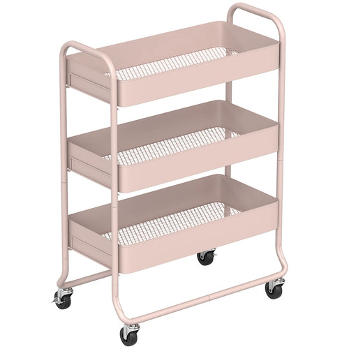Homcom tier storage trolley - 3-tier,