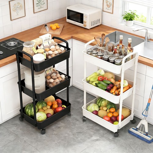 Tier storage trolley cart on - cart,
