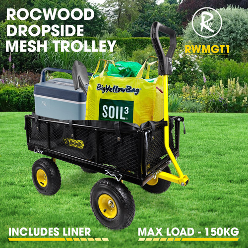 Garden trolley mesh cart - trolley,