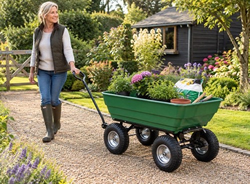 Garden tipping dump cart - garden,