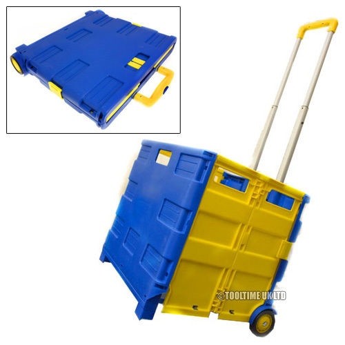 Large folding shopping trolley - large,