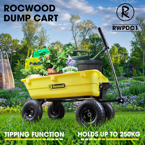 Poly dump cart trolley rocwood - poly,