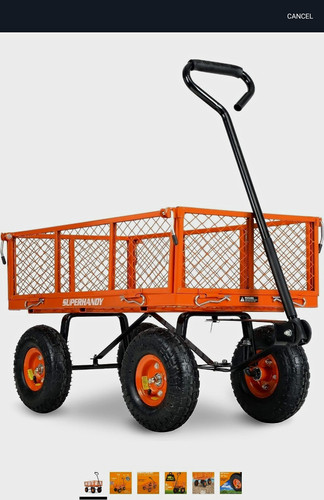 Superhandy steel garden cart - garden,