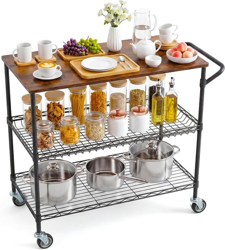 Heavy duty tier utility - 3-tier, cart