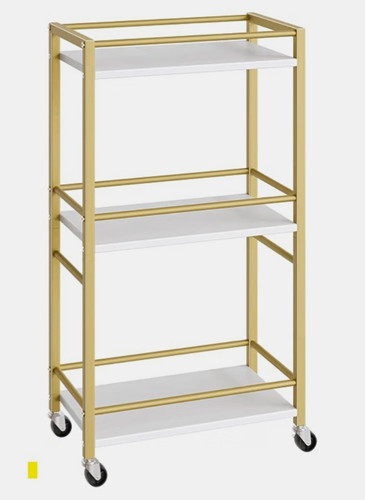 Gold white tier drinks - gold/white, 3-tier
