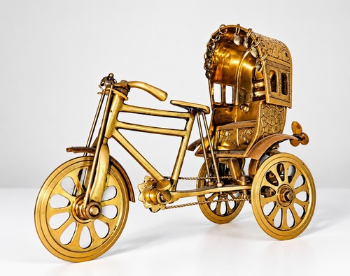 Brass art deco miniature - art,