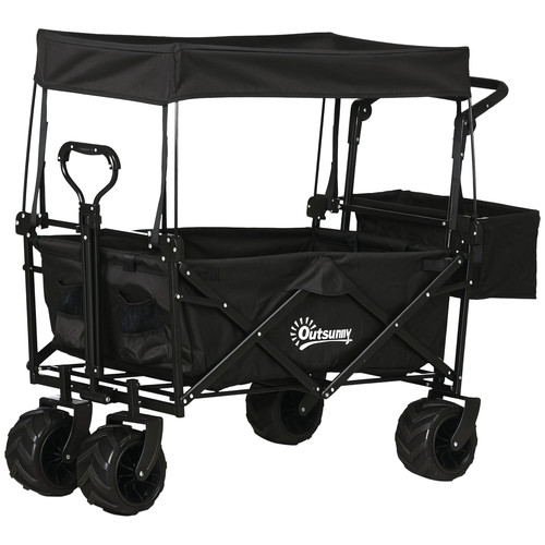 Outsunny push pull wagon - push,